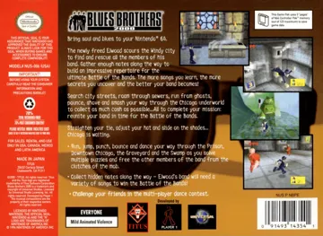 Blues Brothers 2000 (USA) box cover back